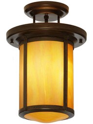 Berkeley Semi-Flush Ceiling Light In Bronze Finish